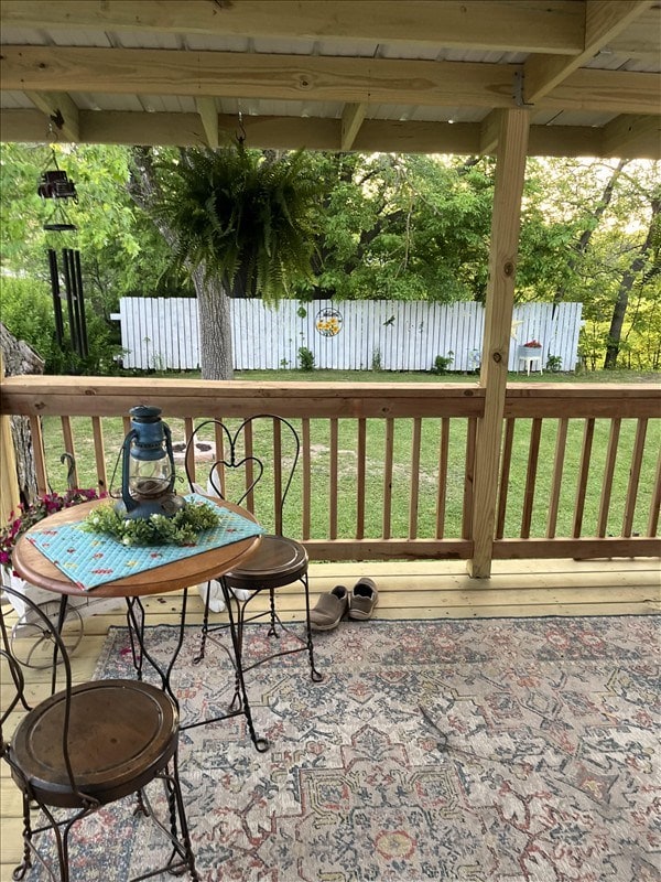 201 N Wentz, Macon, MO 63552 - view of wooden terrace