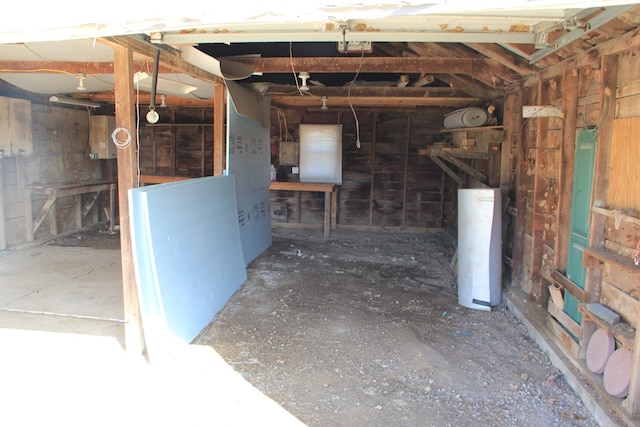 miscellaneous room with water heater