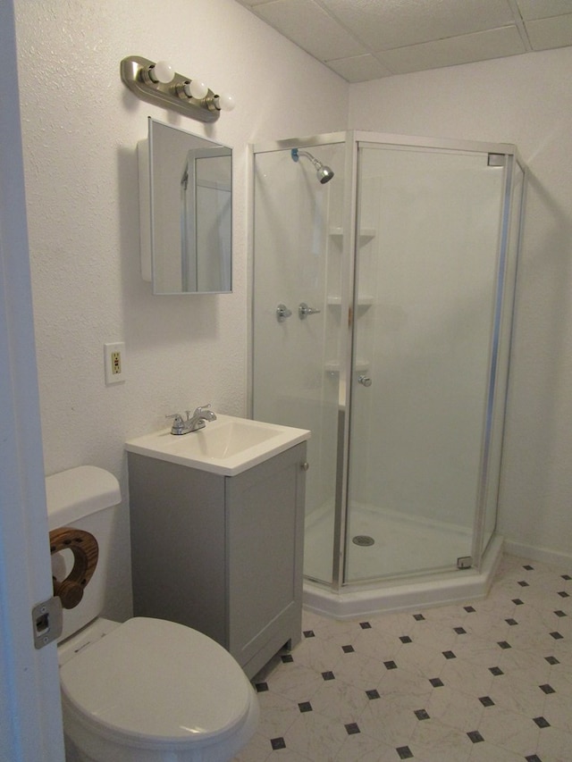 403 E Cottonwood, Kirksville, MO 63501 - bathroom with a stall shower, vanity, and toilet
