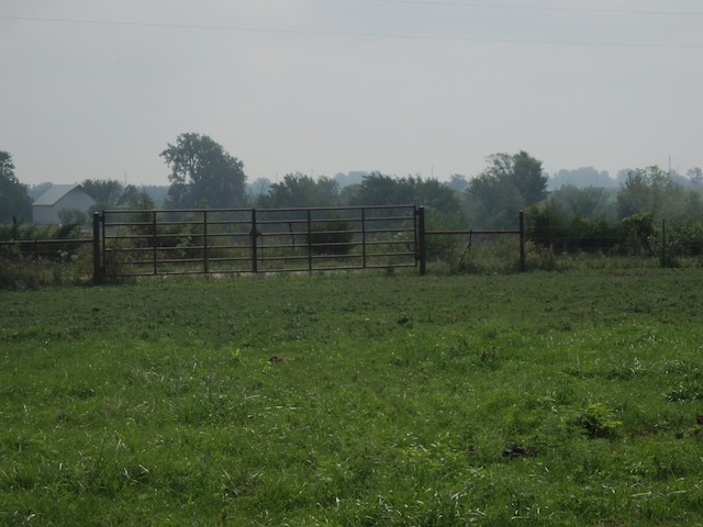 view of yard featuring a rural view