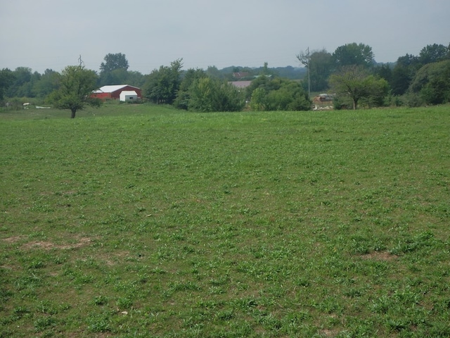 view of yard featuring a rural view