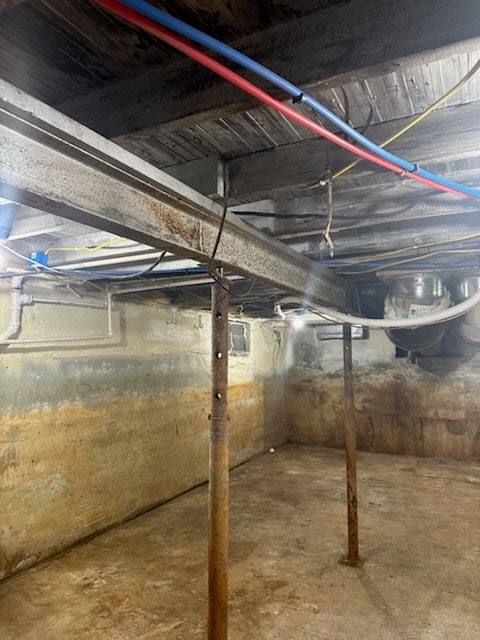 view of basement