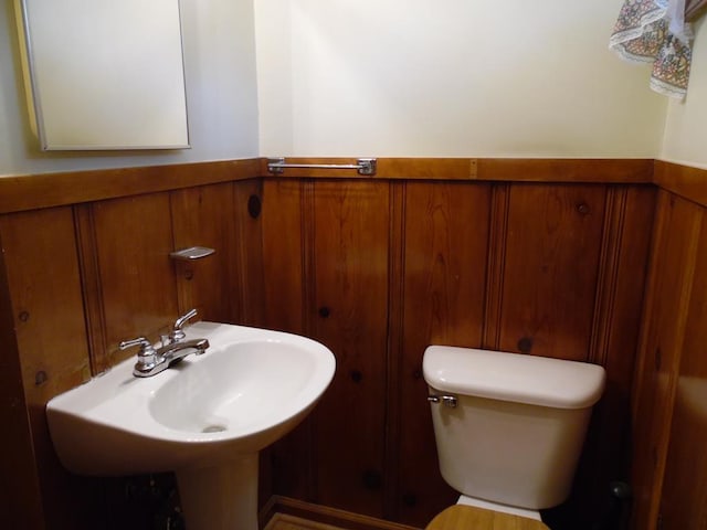 bathroom with toilet and sink