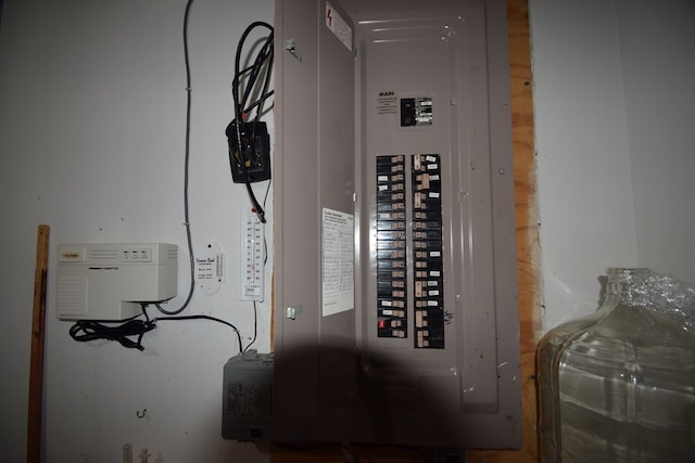 utility room with electric panel