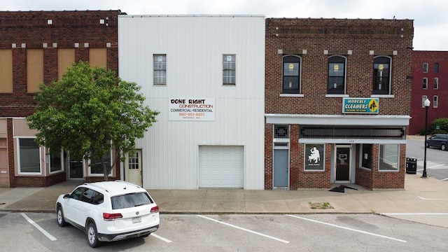 view of property with a garage