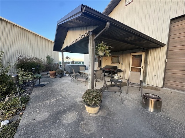 view of patio / terrace with area for grilling