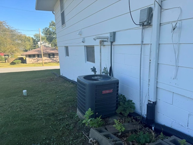 exterior details with cooling unit