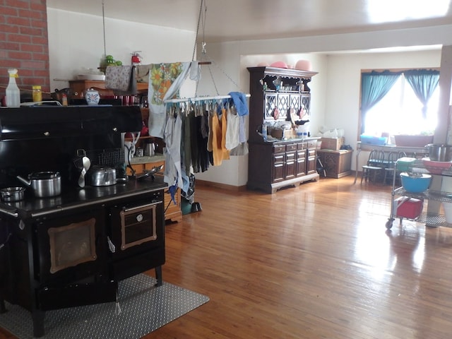 interior space featuring hardwood / wood-style flooring