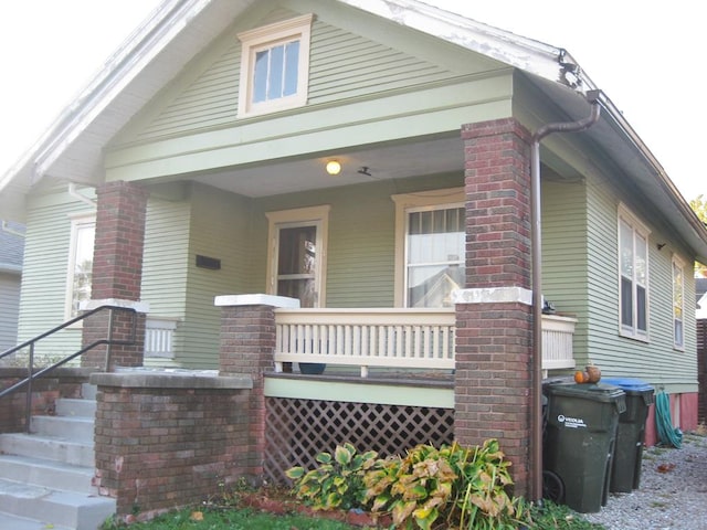 view of front facade with covered porch