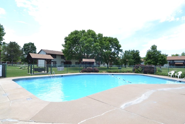 view of pool with a patio area