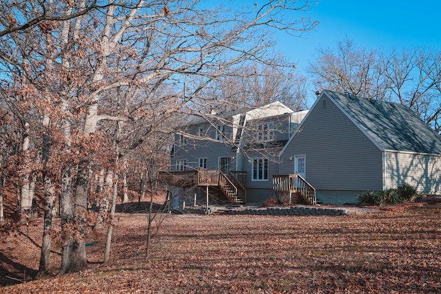 view of back of property