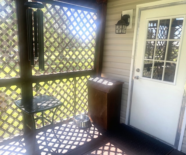 302 Mead St, Utica, MO 64686 - view of unfurnished sunroom