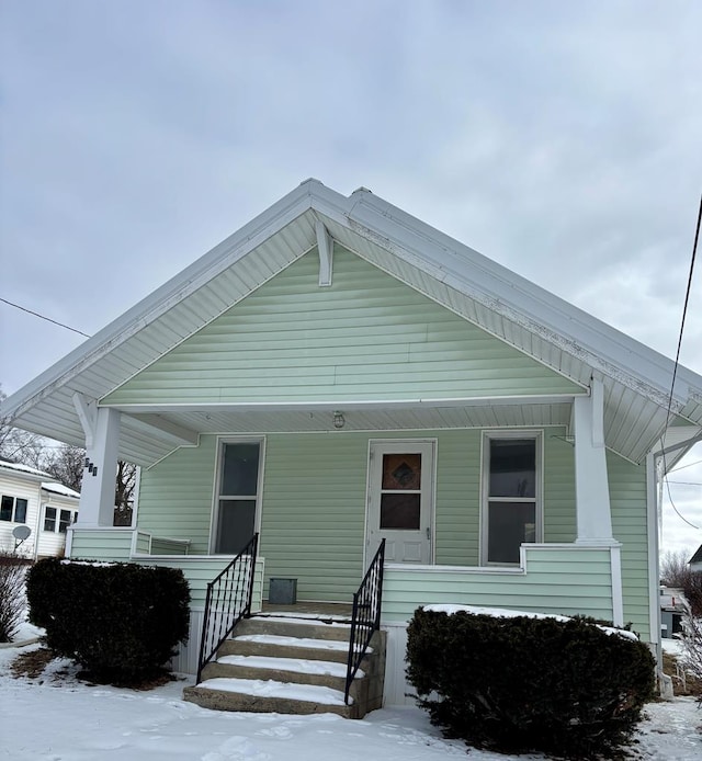 view of bungalow-style house