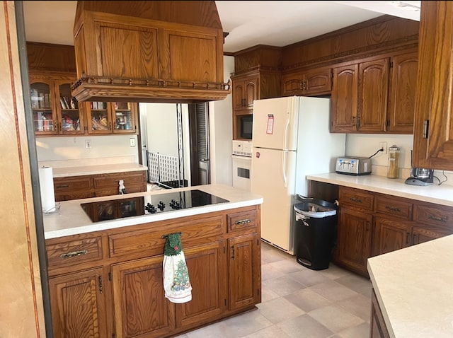 kitchen featuring black appliances