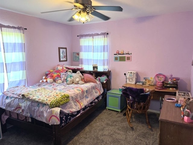 24240 State Highway T, Excello, MO 65247 - bedroom featuring carpet floors and a ceiling fan