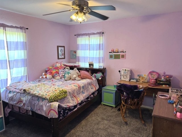 24240 State Highway T, Excello, MO 65247 - bedroom featuring carpet flooring and a ceiling fan