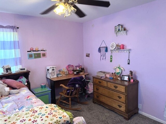 24240 State Highway T, Excello, MO 65247 - carpeted bedroom with a ceiling fan
