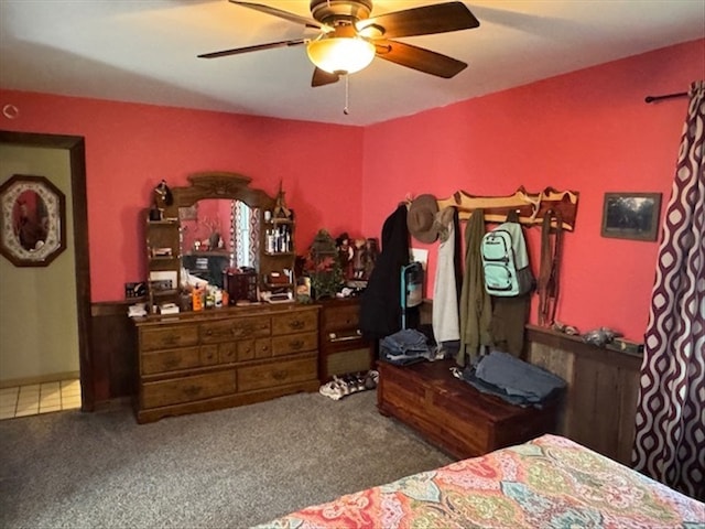 24240 State Highway T, Excello, MO 65247 - carpeted bedroom with a ceiling fan