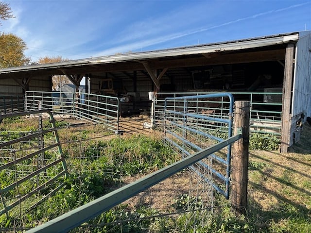 view of horse barn