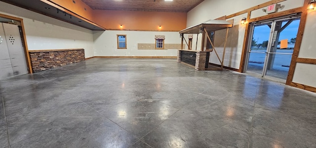 100 Pleasant St, Cincinnati, IA 52549 - additional living space with recessed lighting and concrete flooring