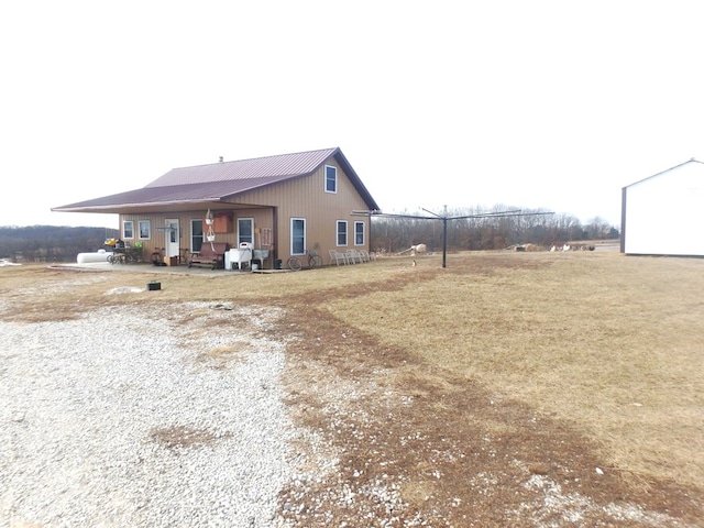 exterior space with covered porch