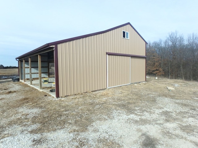 view of outdoor structure