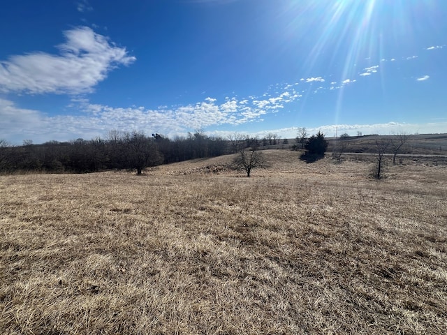 view of landscape featuring a rural view