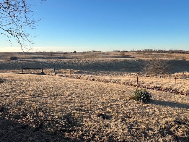 view of landscape featuring a rural view