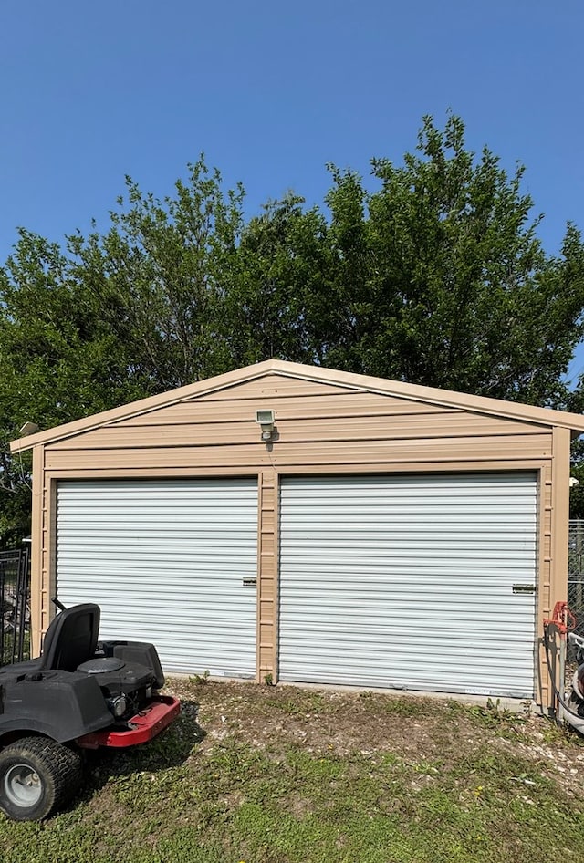 210 N Grant St, Green City, MO 63545 - view of detached garage