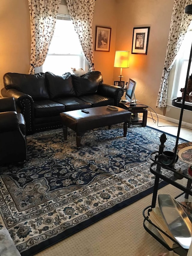 411 W W, Callao, MO 63534 - carpeted living room with healthy amount of natural light