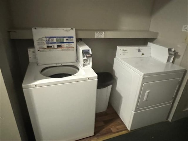 laundry area featuring separate washer and dryer