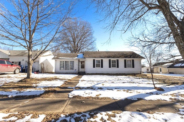 view of ranch-style home