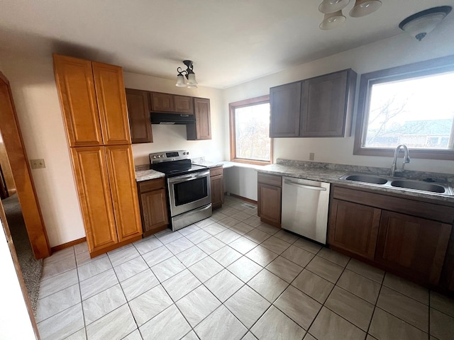 kitchen featuring sink and stainless steel appliances