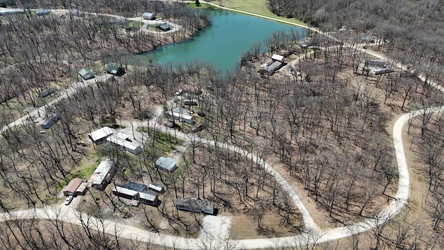 1018 Logue Ln, Keytesville, MO 65261 - drone / aerial view featuring a water view