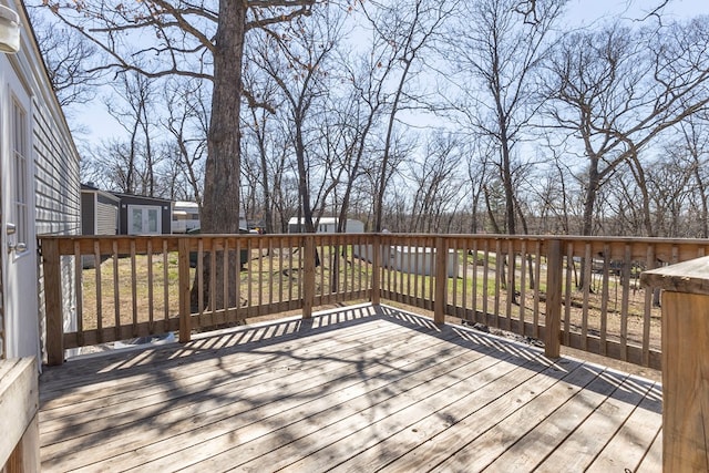 1018 Logue Ln, Keytesville, MO 65261 - view of wooden deck