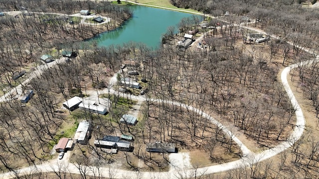 1018 Logue Ln, Keytesville, MO 65261 - birds eye view of property featuring a water view