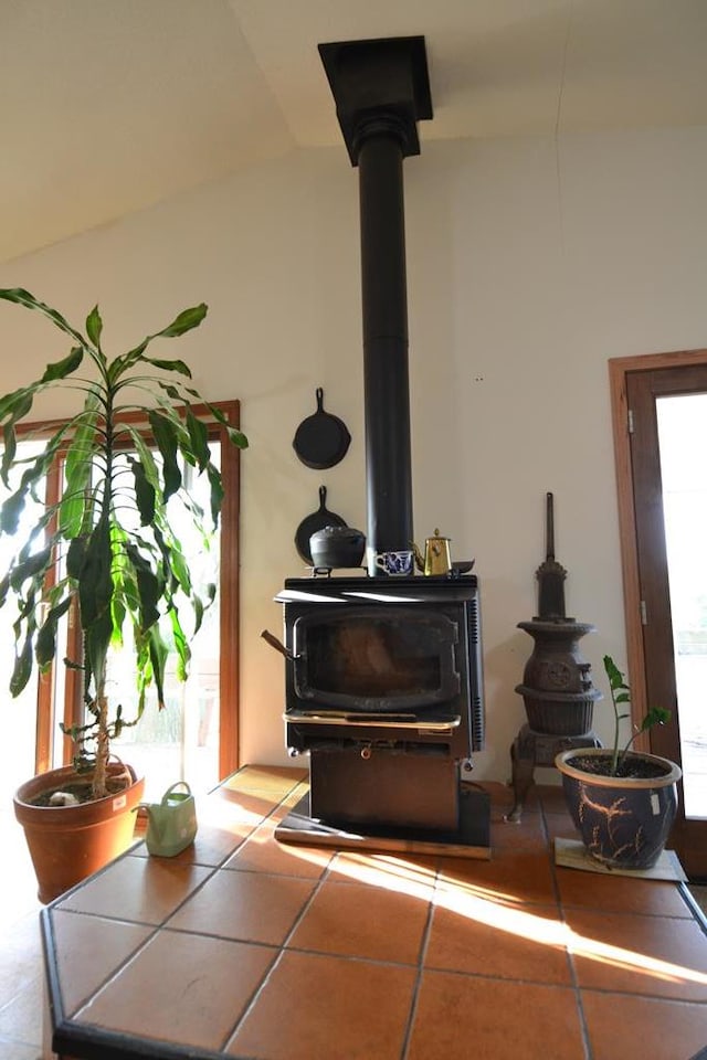 23523 State Highway Aa, Greentop, MO 63546 - room details with a wood stove