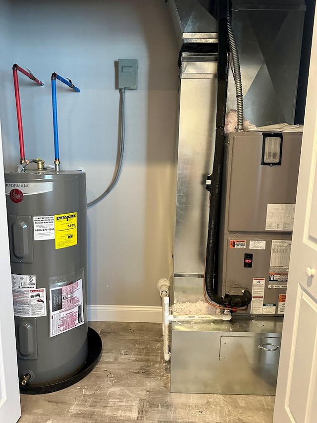 utilities with electric water heater