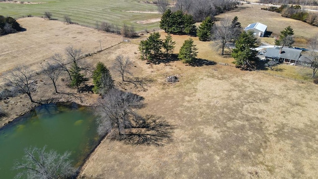 aerial view featuring a rural view
