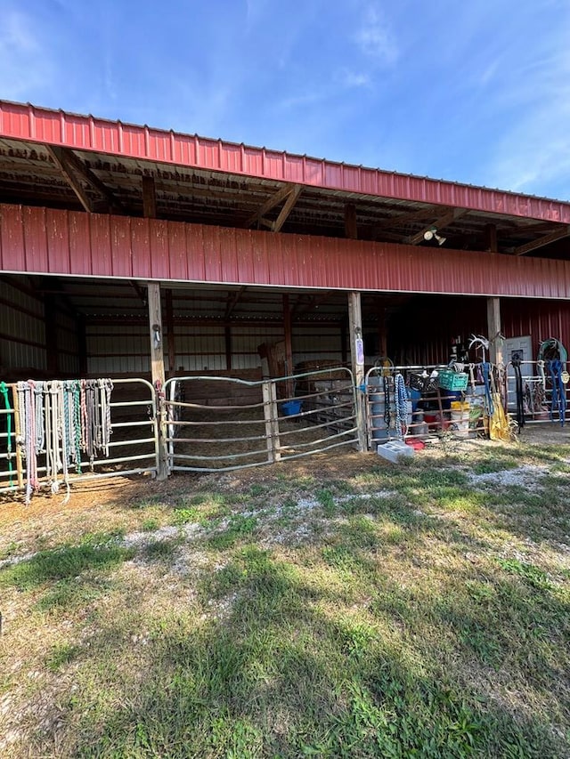 view of stable