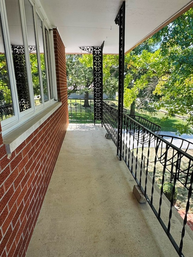 balcony with a porch