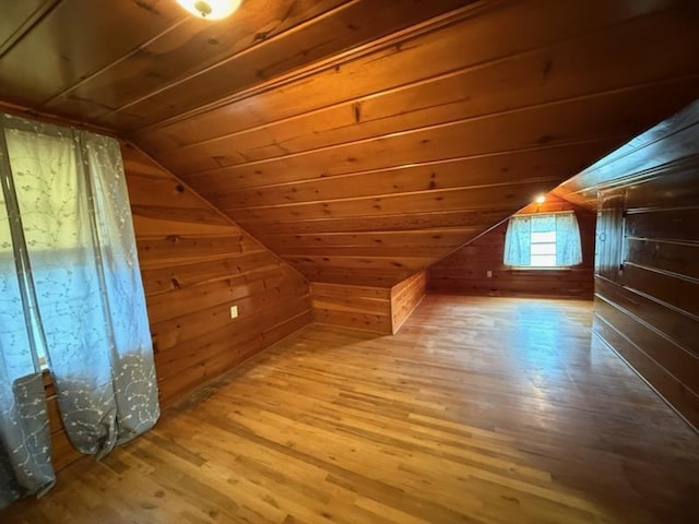 1316 Porter, Kirksville, MO 63501 - bonus room featuring vaulted ceiling, wood finished floors, wood ceiling, and wooden walls