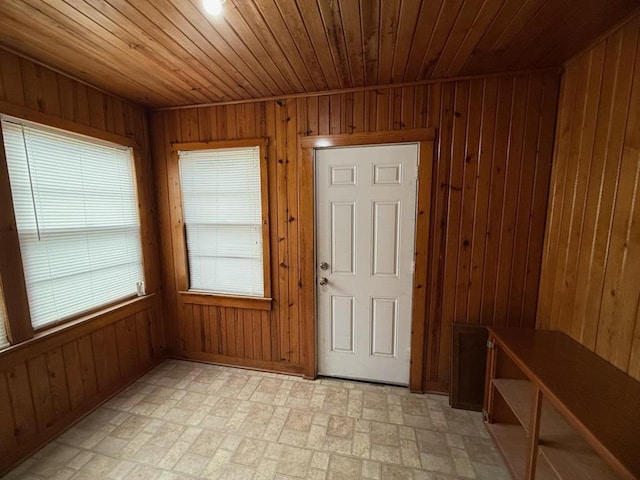 1316 Porter, Kirksville, MO 63501 - unfurnished sunroom with wooden ceiling