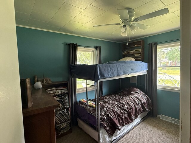 4 Grim Ct N, Kirksville, MO 63501 - bedroom with a ceiling fan and carpet