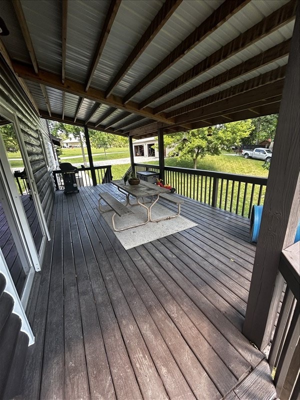 28730 State Highway T, Excello, MO 65247 - deck with a yard