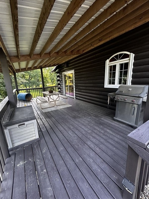 28730 State Highway T, Excello, MO 65247 - wooden deck featuring area for grilling