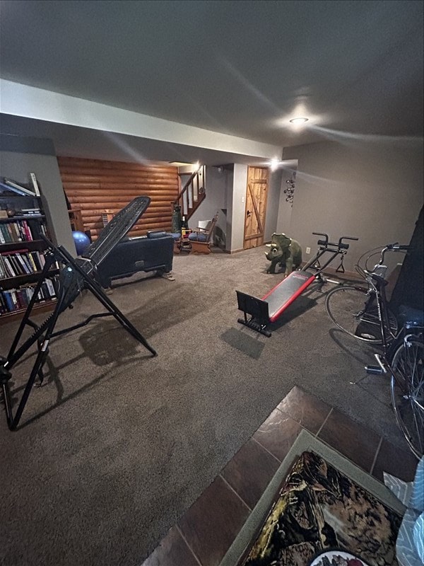 28730 State Highway T, Excello, MO 65247 - exercise area with tile patterned flooring