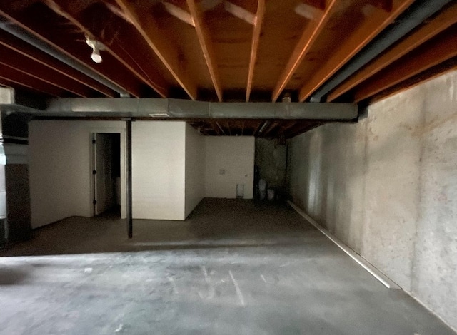 view of basement