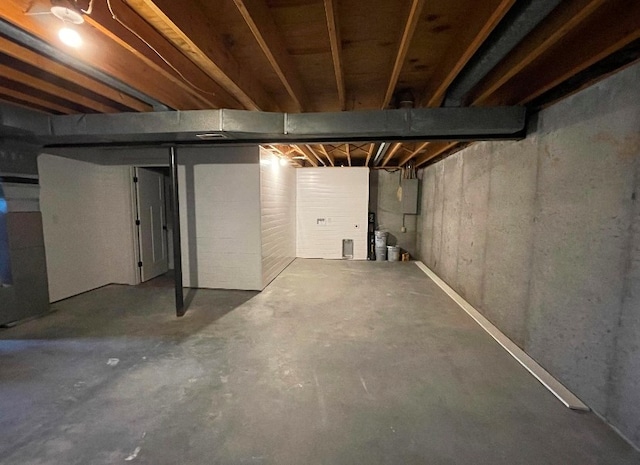 view of basement