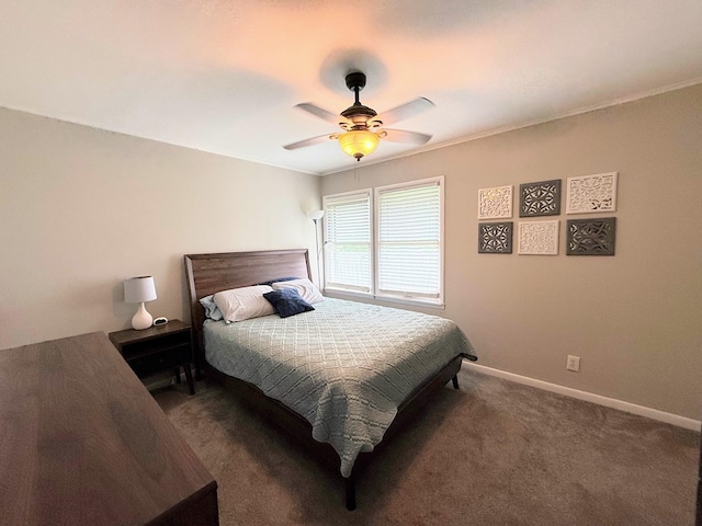 1205 Randolph St, Kirksville, MO 63501 - carpeted bedroom featuring baseboards and ceiling fan